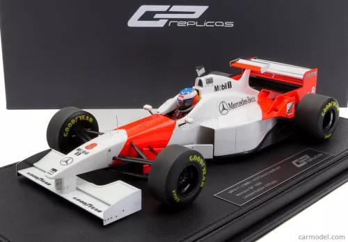 McLAREN  F1  MP4/11 3.0L V10 CENTRAL WING MARLBORO MERCEDES TEAM N 8 2nd MONACO GP 1996 WITH PILOT FIGURE DAVID COULTHARD - CON VETRINA - WITH SHOWCASE
