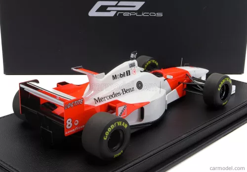 McLAREN  F1  MP4/11 3.0L V10 TEAM MERCEDES CENTRAL WING N 8 2nd MONACO GP 1996 DAVID COULTHARD - CON VETRINA - WITH SHOWCASE  RED WHITE