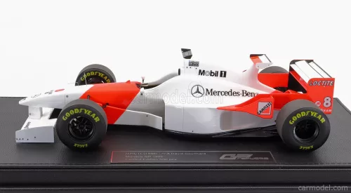 McLAREN  F1  MP4/11 3.0L V10 TEAM MERCEDES CENTRAL WING N 8 2nd MONACO GP 1996 DAVID COULTHARD - CON VETRINA - WITH SHOWCASE  RED WHITE
