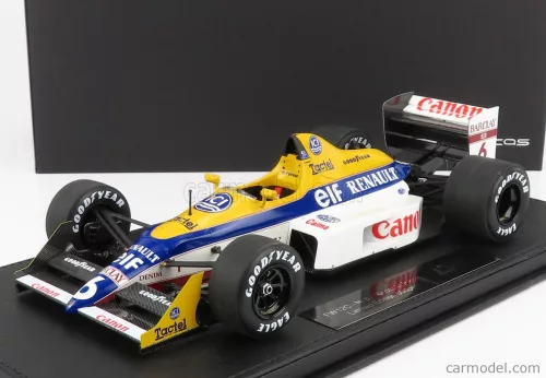 WILLIAMS  F1  FW12C RENAULT V10 N 6 SEASON 1989 RICCARDO PATRESE - CON VETRINA - WITH SHOWCASE  BLUE YELLOW WHITE