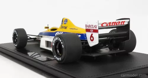 WILLIAMS  F1  FW12C RENAULT V10 N 6 SEASON 1989 RICCARDO PATRESE - CON VETRINA - WITH SHOWCASE  BLUE YELLOW WHITE