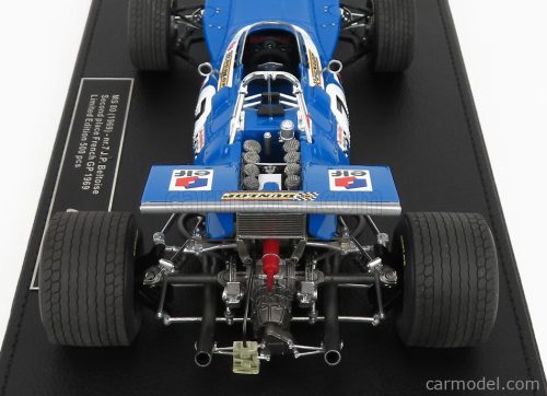 MATRA SIMCA  F1  MS80 N 7 2nd FRENCH GP 1969 J.P.BELTOISE - CON VETRINA - WITH SHOWCASE  BLUE WHITE