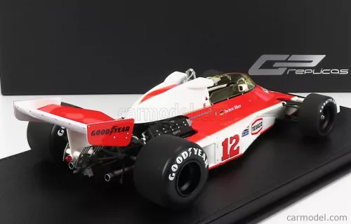 McLAREN  F1  M23 FORD COSWORTH MARLBORO McLAREN TEAM N 12 SEASON 1976 JOCHEN MASS - CON VETRINA - WITH SHOWCASE  RED WHITE
