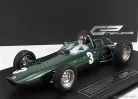 BRM  F1 P57 BRM TEAM N 3 WINNER SOUTH AFRICA WORLD CHAMPION (with pilot figure) 1962 GRAHAM HILL - CON VETRINA - WITH SHOWCASE  GREEN MET