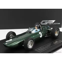   BRM  F1 P57 BRM TEAM N 3 WINNER SOUTH AFRICA WORLD CHAMPION (with pilot figure) 1962 GRAHAM HILL - CON VETRINA - WITH SHOWCASE  GREEN MET