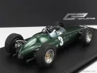 BRM  F1 P57 BRM TEAM N 3 WINNER SOUTH AFRICA WORLD CHAMPION (with pilot figure) 1962 GRAHAM HILL - CON VETRINA - WITH SHOWCASE  GREEN MET