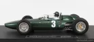 BRM  F1 P57 BRM TEAM N 3 WINNER SOUTH AFRICA WORLD CHAMPION (with pilot figure) 1962 GRAHAM HILL - CON VETRINA - WITH SHOWCASE  GREEN MET