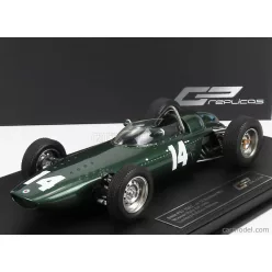   BRM  F1 P57 BRM TEAM N 14 WINNER ITALIAN GP MONZA WORLD CHAMPION 1962  GRAHAM HILL - CON VETRINA - WITH SHOWCASE  GREEN MET