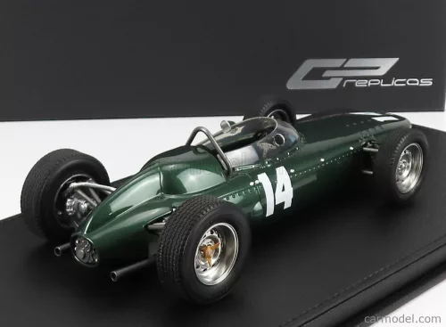 BRM  F1 P57 BRM TEAM N 14 WINNER ITALIAN GP MONZA WORLD CHAMPION 1962  GRAHAM HILL - CON VETRINA - WITH SHOWCASE  GREEN MET