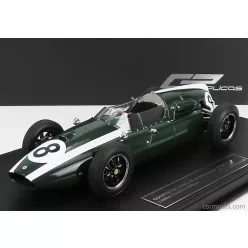  COOPER  F1  T51 CLIMAX TEAM COOPER CAR COMPANY N 8 1959 JACK BRABHAM 1959 WORLD CHAMPION - CON VETRINA - WITH SHOWCASE  GREEN WHITE