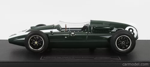 COOPER  F1  T51 CLIMAX TEAM COOPER CAR COMPANY N 8 1959 JACK BRABHAM 1959 WORLD CHAMPION - CON VETRINA - WITH SHOWCASE  GREEN WHITE