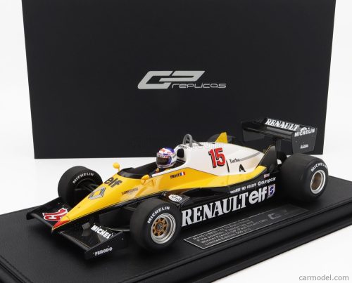 RENAULT - F1 RE40 N 15 WINNER FRENCH GP PAUL RICHARD (POLE AND FASTEST LAP) (with pilot figure) 1983 ALAIN PROST - CON VETRINA - WITH SHOWCASE