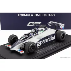   BRABHAM  F1  BT50 PARMALAT N 2 DUTCH GP (with pilot figure) 1982 RICCARDO PATRESE  WHITE BLUE
