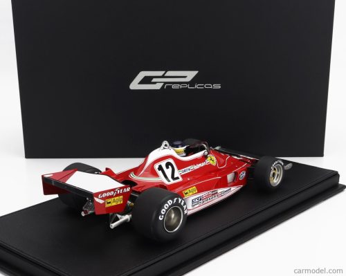 FERRARI  F1  312T2B TEAM SCUDERIA FERRARI SPA SEFAC N 12 WINNER BRAZILIAN GP (with pilot figure) 1977 CARLOS REUTEMANN  RED WHITE