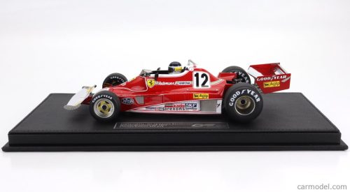 FERRARI  F1  312T2B TEAM SCUDERIA FERRARI SPA SEFAC N 12 WINNER BRAZILIAN GP (with pilot figure) 1977 CARLOS REUTEMANN  RED WHITE