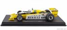 RENAULT  F1 RS10 TEAM RENAULT ELF N 16 FASTEST LAP 3rd FRENCH GP (with pilot figure) 1979 RENE ARNOUX - CON VETRINA - WITH SHOWCASE  YELLOW WHITE