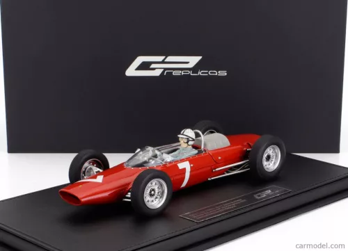 FERRARI  F1  156 F1-63 N 7 WINNER NURBURGRING GERMAN GP (with pilot figure) 1963 JOHN SURTEES  RED