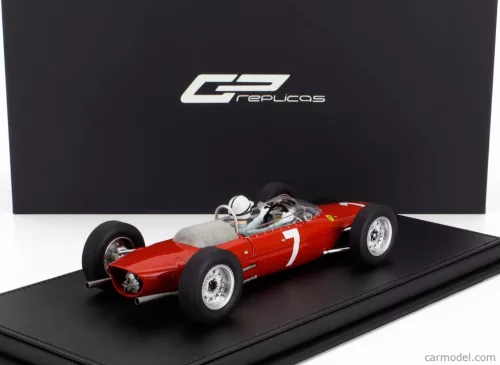 FERRARI  F1  156 F1-63 N 7 WINNER NURBURGRING GERMAN GP (with pilot figure) 1963 JOHN SURTEES  RED