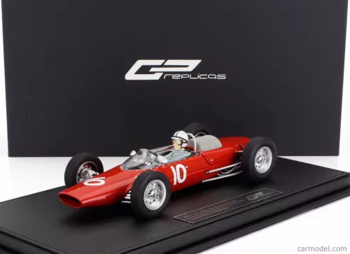 FERRARI  F1  156 F1-63 N 10 2nd BRITISH SILVERSTONE GP (with pilot figure) 1963 JOHN SURTEES  RED