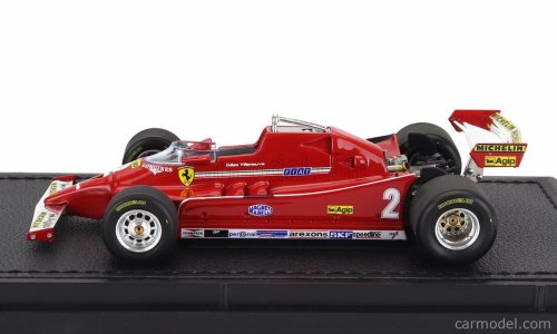 FERRARI  F1  126C N 2 QUALIFYNG MONZA GP ITALY 1980 GILLES VILLENEUVE  RED