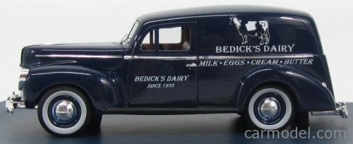 FORD USA  PANEL VAN BEDICK'S DAIRY MILK EGGS CREAM BUTTER 1940  BLUE