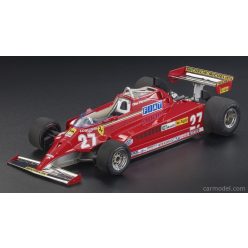   FERRARI  F1  126CK N 27 WINNER SPAIN GP 1981 GILLES VILLENEUVE - APRIBILE - WITH OPENINGS - DETTAGLIO MOTORE - ENGINE DETAIL  RED SILVER