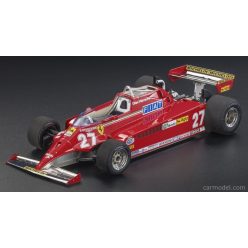   FERRARI  F1  126CK N 27 WINNER MONACO GP 1981 GILLES VILLENEUVE - APRIBILE - WITH OPENINGS - DETTAGLIO MOTORE - ENGINE DETAIL  RED SILVER