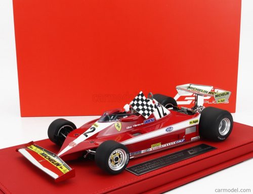 FERRARI F1 312T3 N 12 WINNER CANADIAN MONTREAL GP (with pilot figure and flag) 1978 GILLES VILLENEUVE