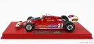 FERRARI  F1  126CX COMPREX TURBO N 27 USA OVEST LONG BEACH GP (with pilot figure) 1981 G-VILLENEUVE - CON VETRINA - WITH SHOWCASE  RED