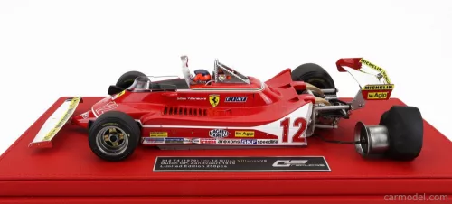 FERRARI F1 312 T4 N 12 ZANDWOORT GP DUTCH LAP 49th (with pilot figure) 1979 GILLES VILLENEUVE