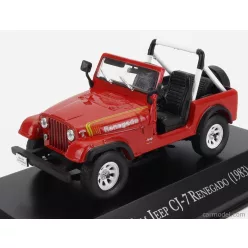 JEEP  CJ-7 RENEGADO OPEN 1983  RED