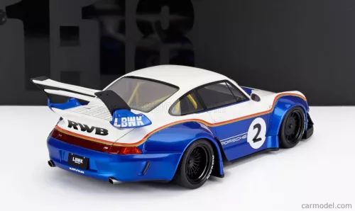 PORSCHE  911 993 RWB LIBERTY WALK N 2 RACING 2004  BLUE WHITE