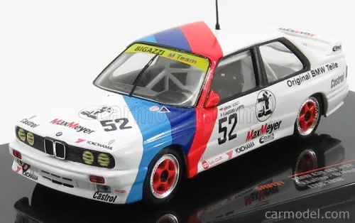 BMW  3-SERIES M3 (E30) TEAM BIGAZZI N 52 ETCC 1988 J.LAFFITE - W.VOGT  WHITE BLUE RED