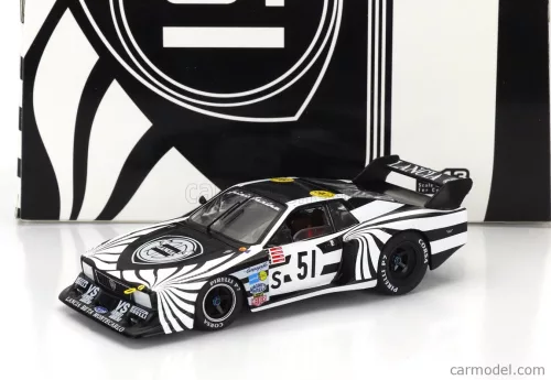 LANCIA  BETA MONTECARLO TURBO N 51 6h SILVERSTONE 1979 RICCARDO PATRESE - WALTER ROHRL  BLACK WHITE