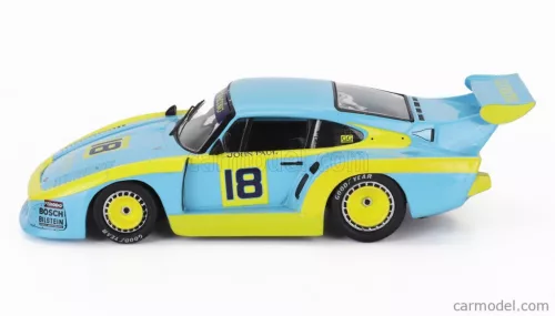 PORSCHE  935 930 K3 3.0L F6 TURBO TEAM JLP RACING N 18 3rd 6h SILVERSTONE 1980 JOHN PAUL - BRIAN REDMAN  LIGHT BLUE YELLOW