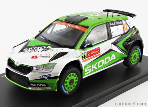 SKODA  FABIA R5 N 23 RALLY PORTUGAL 2019 K.ROVANPERA - J.HALTTUNEN  GREEN WHITE