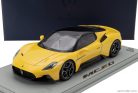 MASERATI  MC20 GLOSS BLACK ROOF 2020 - CON VETRINA - WITH SHOWCASE  GIALLO GENIO - YELLOW BLACK