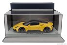 MASERATI  MC20 GLOSS BLACK ROOF 2020 - CON VETRINA - WITH SHOWCASE  GIALLO GENIO - YELLOW BLACK