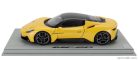 MASERATI  MC20 GLOSS BLACK ROOF 2020 - CON VETRINA - WITH SHOWCASE  GIALLO GENIO - YELLOW BLACK