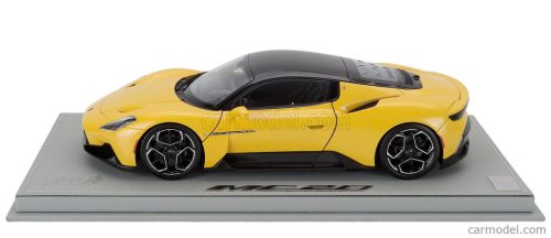 MASERATI  MC20 GLOSS BLACK ROOF 2020 - CON VETRINA - WITH SHOWCASE  GIALLO GENIO - YELLOW BLACK