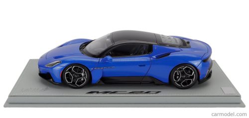 MASERATI  MC20 GLOSS BLACK ROOF 2020 - CON VETRINA - WITH SHOWCASE  BLU INFINITO - BLUE MET BLACK
