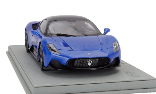 MASERATI  MC20 GLOSS BLACK ROOF 2020 - CON VETRINA - WITH SHOWCASE  BLU INFINITO - BLUE MET BLACK