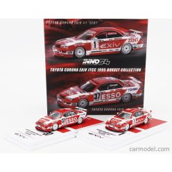   TOTOTA  SET 2X CORONA EXIV ZENT N 1 RACING + ESSO N 37 RACING 1995  RED WHITE