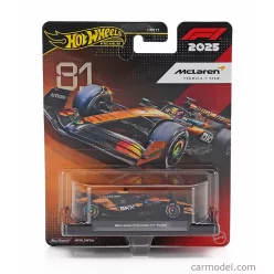   McLAREN  F1  MCL39 TEAM MCLAREN N 81 SEASON 2025 OSCAR PIASTRI  ORANGE BLACK