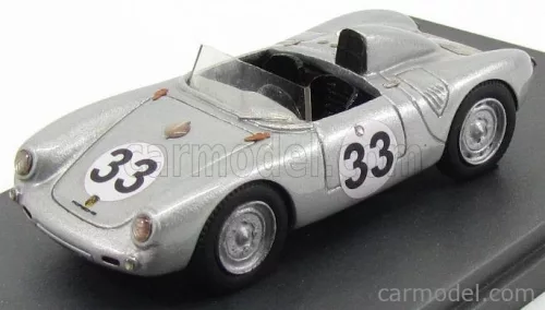 PORSCHE  550RS SPIDER N 33 24h LE MANS 1957 HERRMANN - FRANKENBERG  SILVER