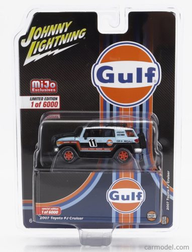 TOYOTA  FJ CRUISER N 11 GULF RACING 2007  LIGHT BLUE ORANGE