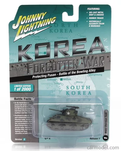 TANK  M4A3 SHERMAN MILITARY KOREA 1944  MILITARY GREEN