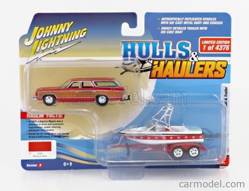 CHEVROLET  CAPRICE WITH TRAILER AND BOAT 1973  RED WOOD
