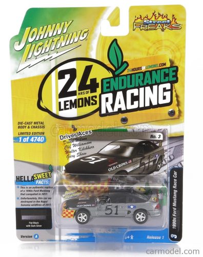 FORD USA  MUSTANG N 51 RACING 1990  SILVER BLACK