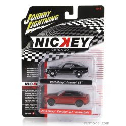   CHEVROLET  SET 2X CAMARO SS 1969 + ZL1 CABRIOLET CLOSED 2013  BLACK RED